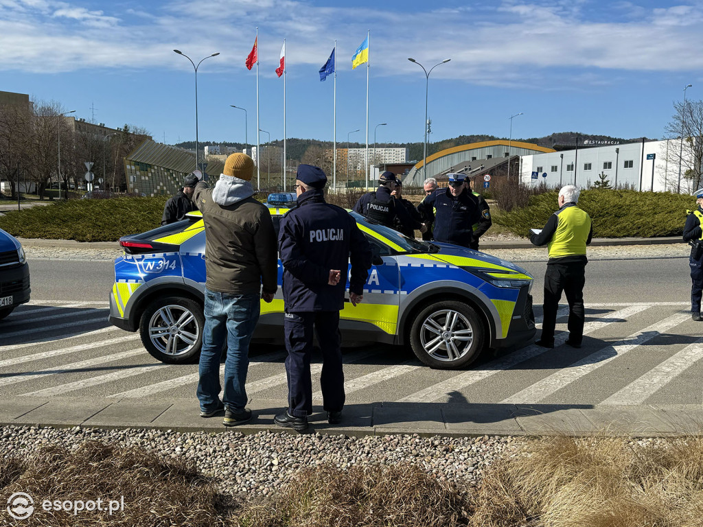 Protest i blokada ronda przy Ergo Arenie. Akcja związana z planem zabudowy terenów zielonych [FOTO]
