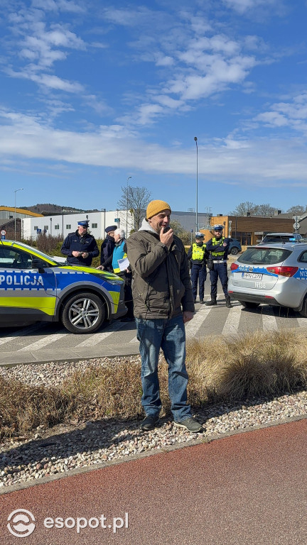 Protest i blokada ronda przy Ergo Arenie. Akcja związana z planem zabudowy terenów zielonych [FOTO]