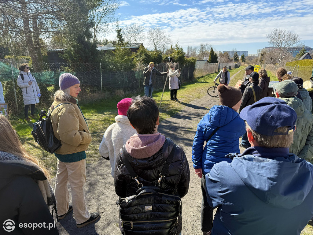 Protest i blokada ronda przy Ergo Arenie. Akcja związana z planem zabudowy terenów zielonych [FOTO]
