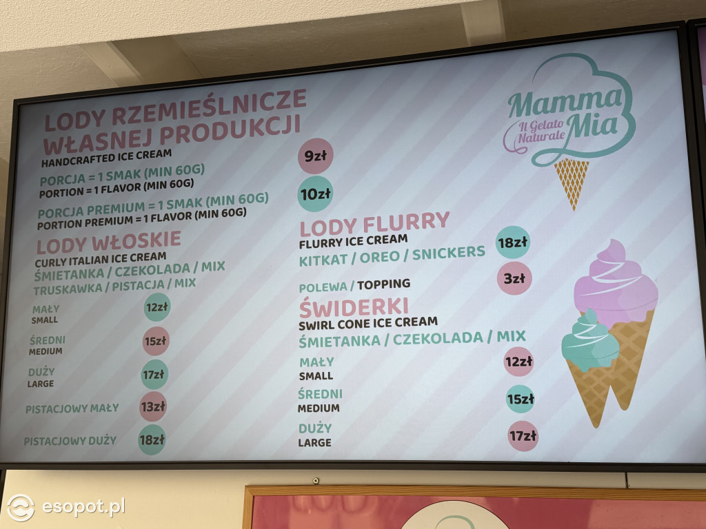 Tyle kosztują lody, gofry i zapiekanki w Sopocie [FOTO]