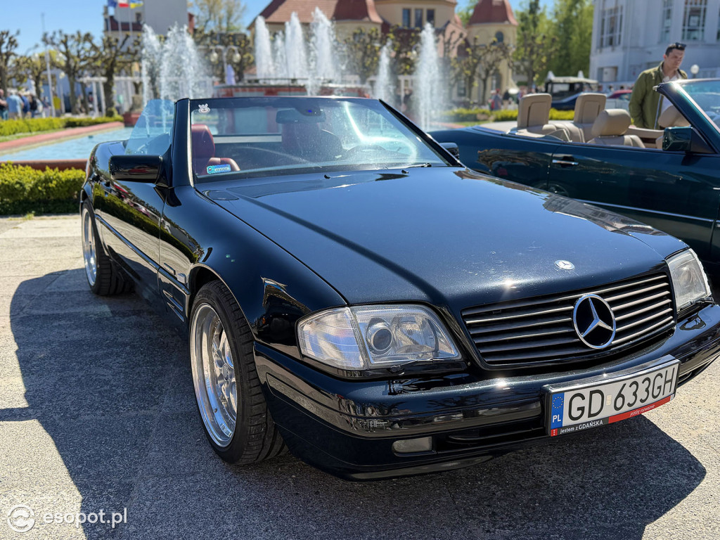 Klasyczne Mercedesy na Skwerze Kuracyjnym. Sopot znów przyciągnął fanów motoryzacji [FOTO]