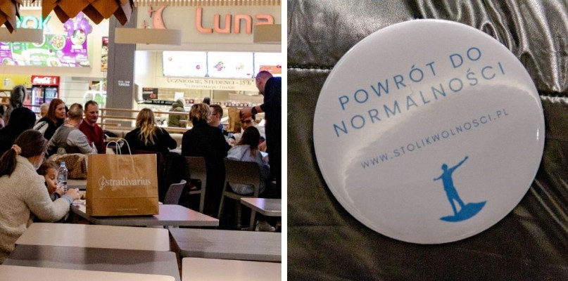 "Mówię wprost - media sieją propagandę". Stolik Wolności walczy z obostrzeniami w 