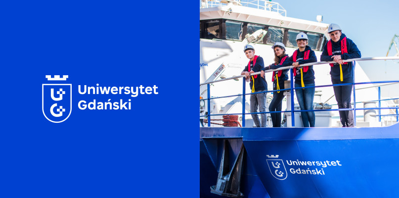 Na zdjęciu: nowe logo Uniwersytetu Gdańskiego zaprojektowane przez Studio Spectro