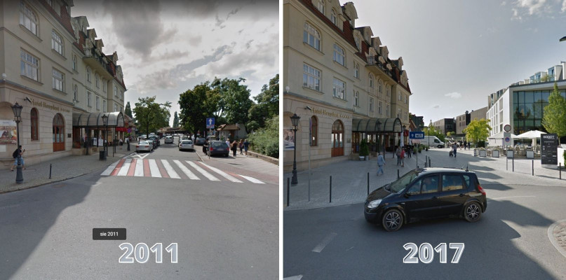 Jak Sopot zmieniał się na Mapach Google?