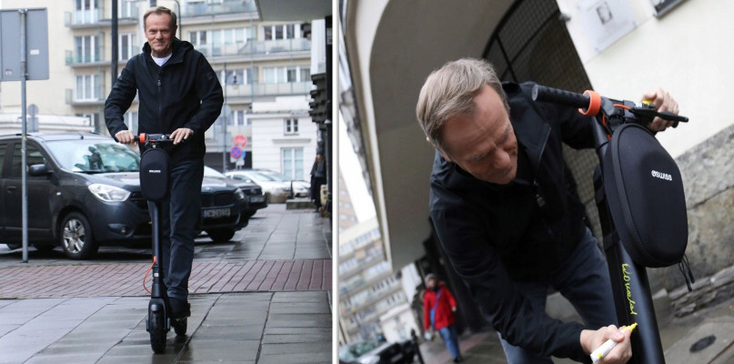 Hulajnoga z autografem Donalda Tuska trafiła na aukcję WOŚP