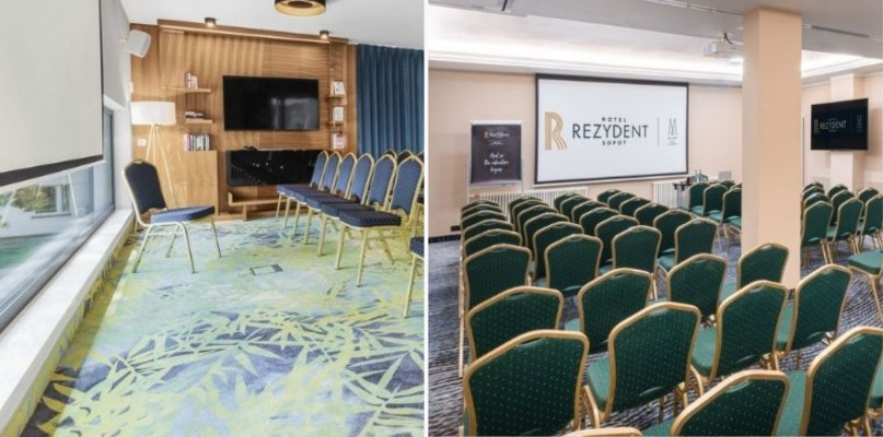 Sale konferencyjne Hotelu Testa oraz Hotelu Rezydent Sopot. Fot. materiały Hotelu Testa i Hotelu Rezydent Sopot