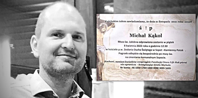 Dziś pogrzeb Michała Kąkola! Sopocki chirurg zaginął w ubiegłym roku