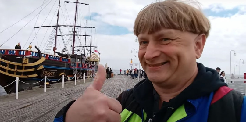 Gracjan Roztocki odwiedził molo w Sopocie [WIDEO]