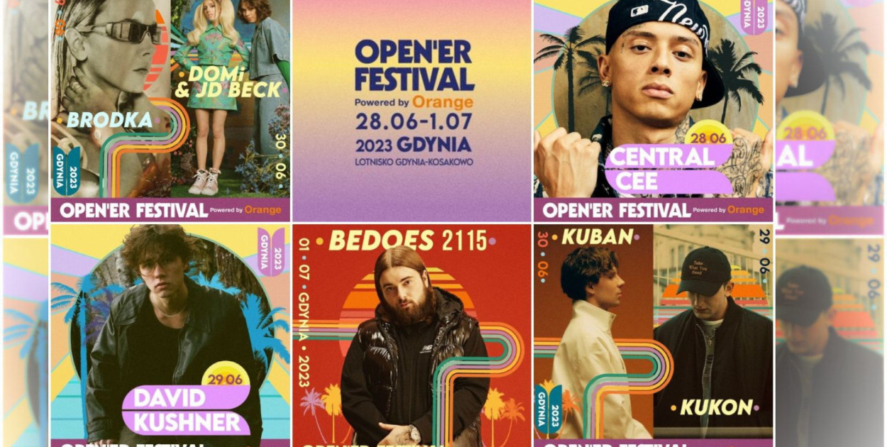 Line-up Open’era 2023 powiększa się o kolejnych artystów//collage z mat. pras.