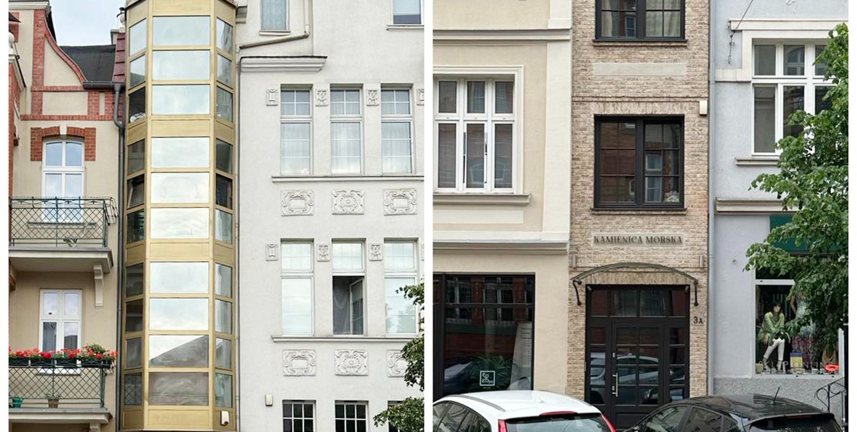 Najwęższe domy na Pomorzu są w Sopocie. Mają około 2,5 metra szerokości