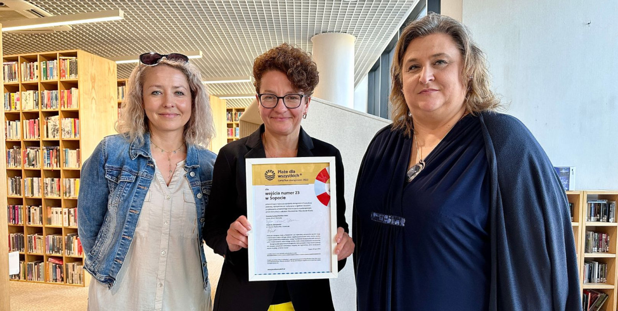 Sopocka plaża po raz drugi z Certyfikatem Dostępności „Plaże dla wszystkich”