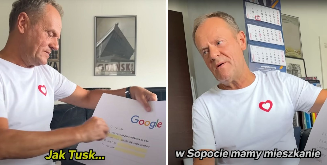 Mieszkanie w Sopocie, bambik i OFE! D. Tusk odpowiada na pytania z Google [WIDEO]