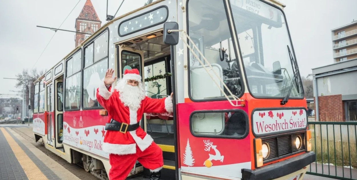 Mikołajowy Tramwaj GAiT z 2022 roku, fot. Dominik Paszliński / gdansk.pl