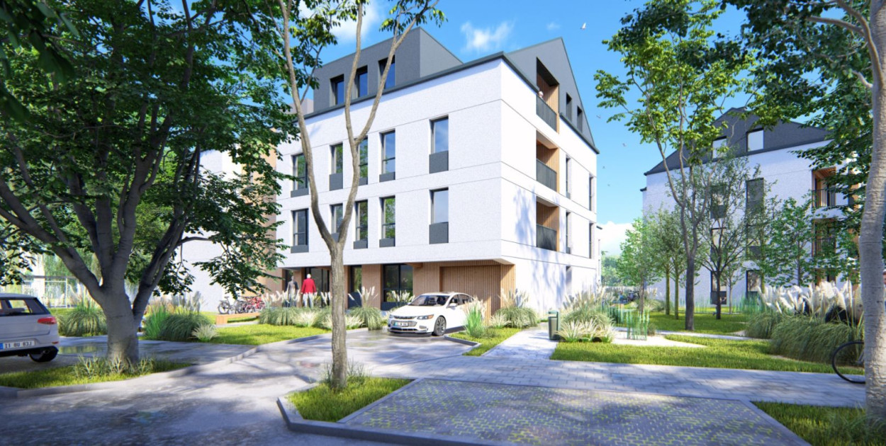 Poglądowe wizualizacje budynków komunalnych, które powstaną przy ul. Jana z Kolna w Sopocie. Autor: Krzysztof Janus - ARCHIMEDIA - Pracownia Architektoniczna - Architekci & Inżynierowie.