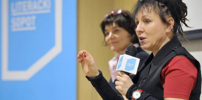 Olga Tokarczuk na spotkaniu w Sopotece w ramach Literackiego Sopotu 2016. Fot. Fotobank.PL/UMS