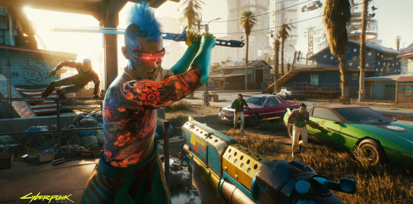 Gra choć zawiera wiele błędów została kupiona przez 13 mln graczy fot. https://www.cyberpunk.net/de/pl/ 