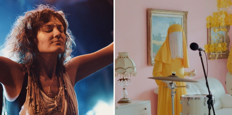 Po lewej: fragment kadru z filmu Everybody Wants to go to Heaven. Po prawej: fragment kadru z filmu Me-The-Beasts