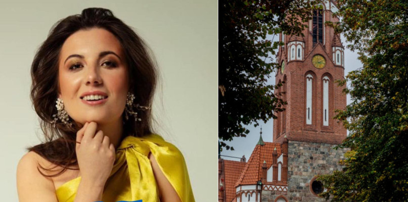 Po lewej: Yuliya Levyuk, fot. Facebook. Po prawej: kościół św. Jerzego.