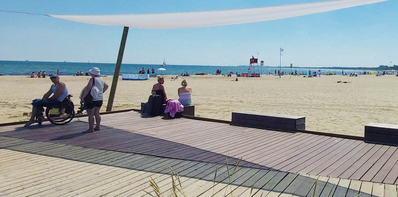 Wejście na plażę nr 23 w Sopocie. Fot. MOSiR Sopot