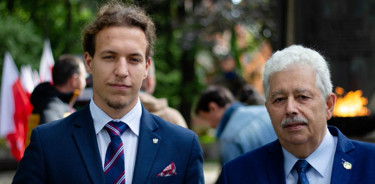 Działacze PSL - Bartosz Plata (z lewej) i Jerzy Lewicki (z prawej). Źródło: PSL Sopot - Facebook. Fot. Maciej Basta / Izabela Basta