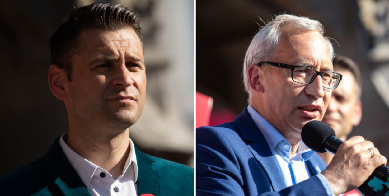 Od lewej: radny Sopotu Paweł Petkowski, poseł Kazimierz Smoliński
