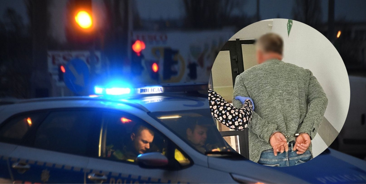 Zdjęcie w tle: Michał Osiecki Portal: Sieć Portali. Zdjęcie w okręgu: KMP w Sopocie.