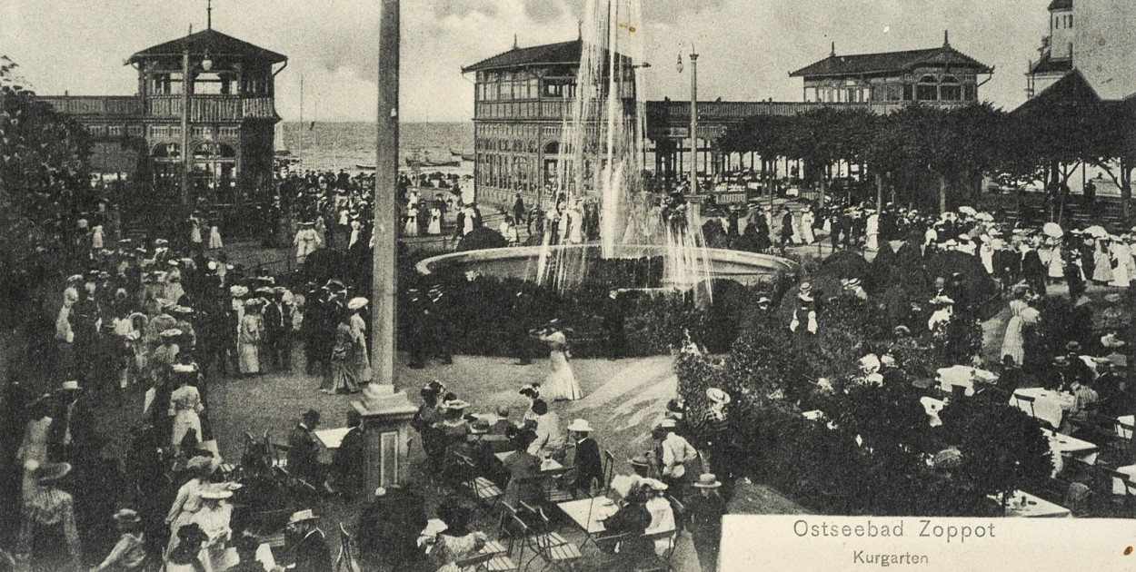 Zdjęcie poglądowe. Sopot, pocztówka sprzed 1915 roku. Fot. John Faltin. Źródło Biblioteka Narodowa