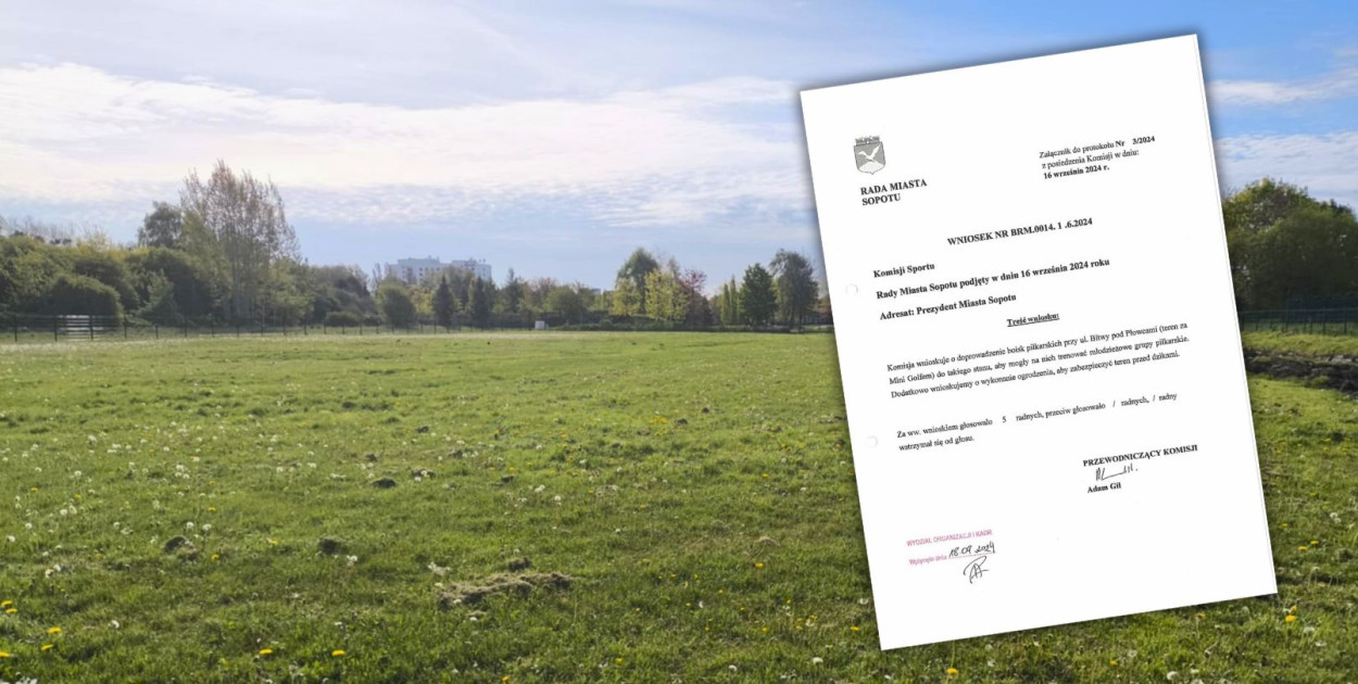 Zdjęcie Sopockich Błoni. Fot. Adam Gil - Radny Miasta Sopotu