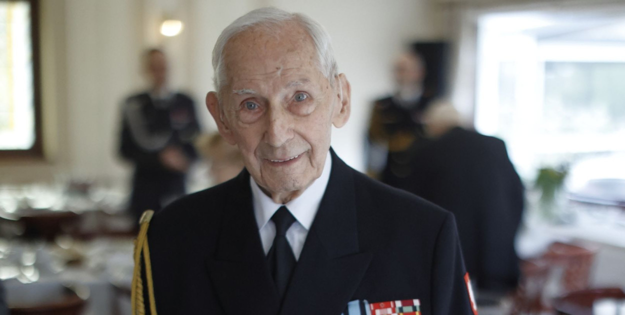 Komandor Roman Rakowski, żołnierz AK. Fot. Grzegorz Mehring - Muzeum Gdańska