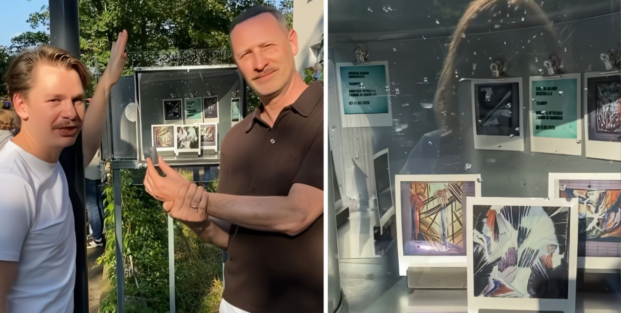Fragmenty kadrów z wideo opublikowanego na Instagramie: lipowa_loft_gallery_sopot