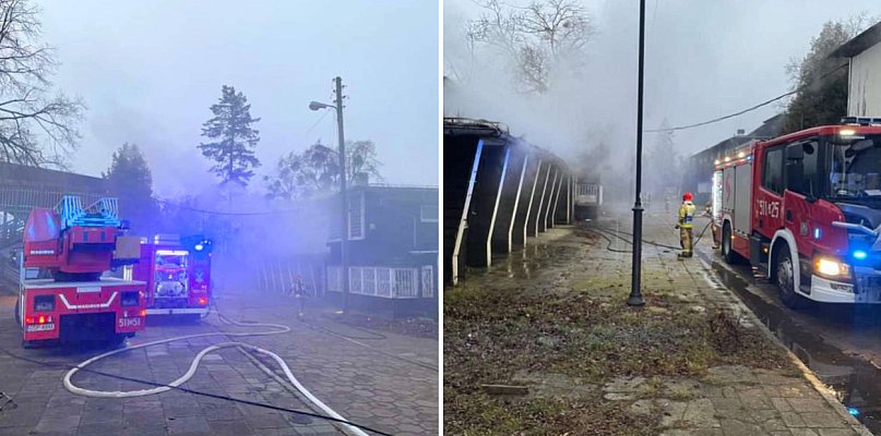 Pożar na terenie sopockiego Hipodromu. Płonęły stare drewniane kasy [FOTO] - 30167