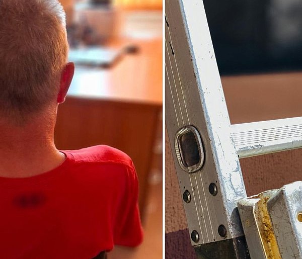 Nie znalazł pracy na działkach w Sopocie, więc... ukradł drabinę-32478