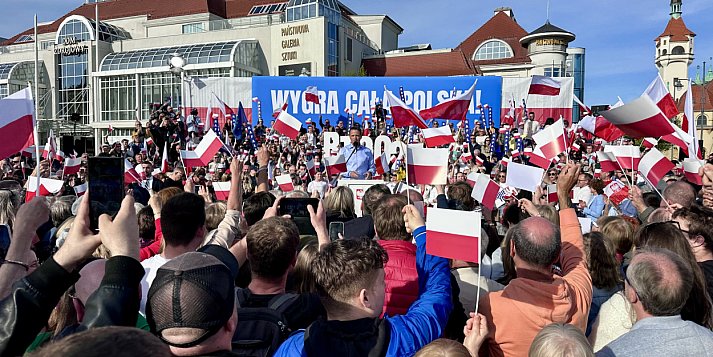 Rafał Trzaskowski w Sopocie! Rekord frekwencyjny [WIDEO]