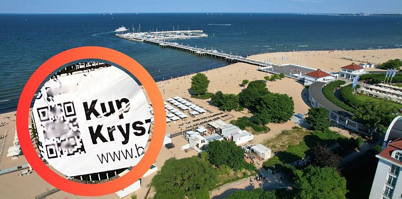 Skandaliczna "reklama" w Sopocie! Baner z kodem QR promował narkotyki - 32530