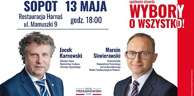 Sopot na finiszu kampanii! Wieczór rozmów z J. Karnowskim i M. Skwierawskim-32716