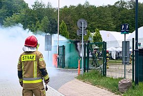 Pożar kontenera przy kortach tenisowych w Sopocie! Interweniowali strażacy-32790