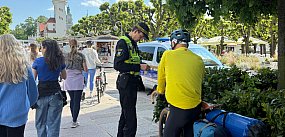 Mandaty dla rowerzystów przy molo i na Monciaku