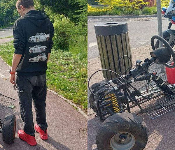 Sopot. 19-latek z zakazem za kierownicą sklepowego wózka z silnikiem!-33373