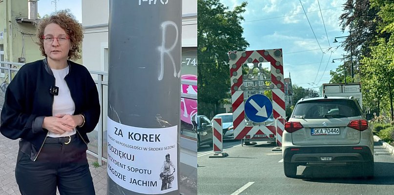 Sopot: Prezydentka odpowiada na ośmieszające plakaty o remoncie ulicy - 34071