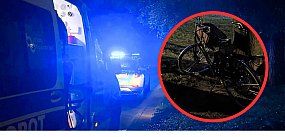 Pijany rowerzysta przewrócił się na jezdnię