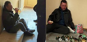 Bezdomny budził strach na osiedlu Brodwino