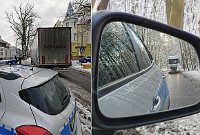 Łotewska ciężarówka utknęła w centrum Sopotu! Kierowca zignorował zakaz-38626