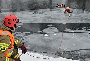 Lód pękał pod nogami! Akcja ratowników na stawie w Sopocie-38695