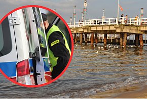 Ciało kobiety w morzu przy gdańskiej plaży. Policja ustala okoliczności zdarzenia