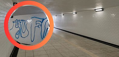 Graffiti w tunelu pod Al. Niepodległości! Straż Miejska ma wizerunki sprawców-37995