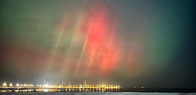 Zachwycające zdjęcia zorzy polarnej nad sopocką plażą [FOTO]-38767