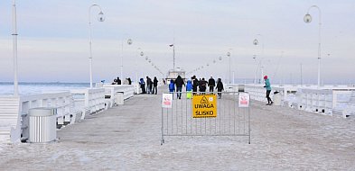 Molo w Sopocie niedostępne dla odwiedzających