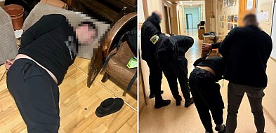 Zaczął uciekać na widok policjantów. Funkcjonariusze siłą weszli do mieszkania
