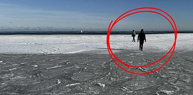Weszły na zamarznięte morze w Sopocie! Wpadły do lodowatej wody