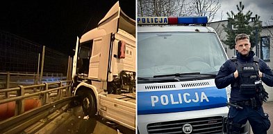 Policjant po służbie zauważył pijanego kierowcę. Skończyło się wypadkiem